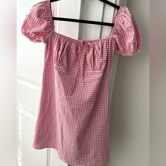 Zara Pink Gingham Dress - Picture 2 of 9